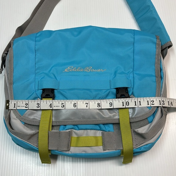 Eddie Bauer Daisy Shoulder Messenger Blue Laptop Bag - Picture 12 of 14